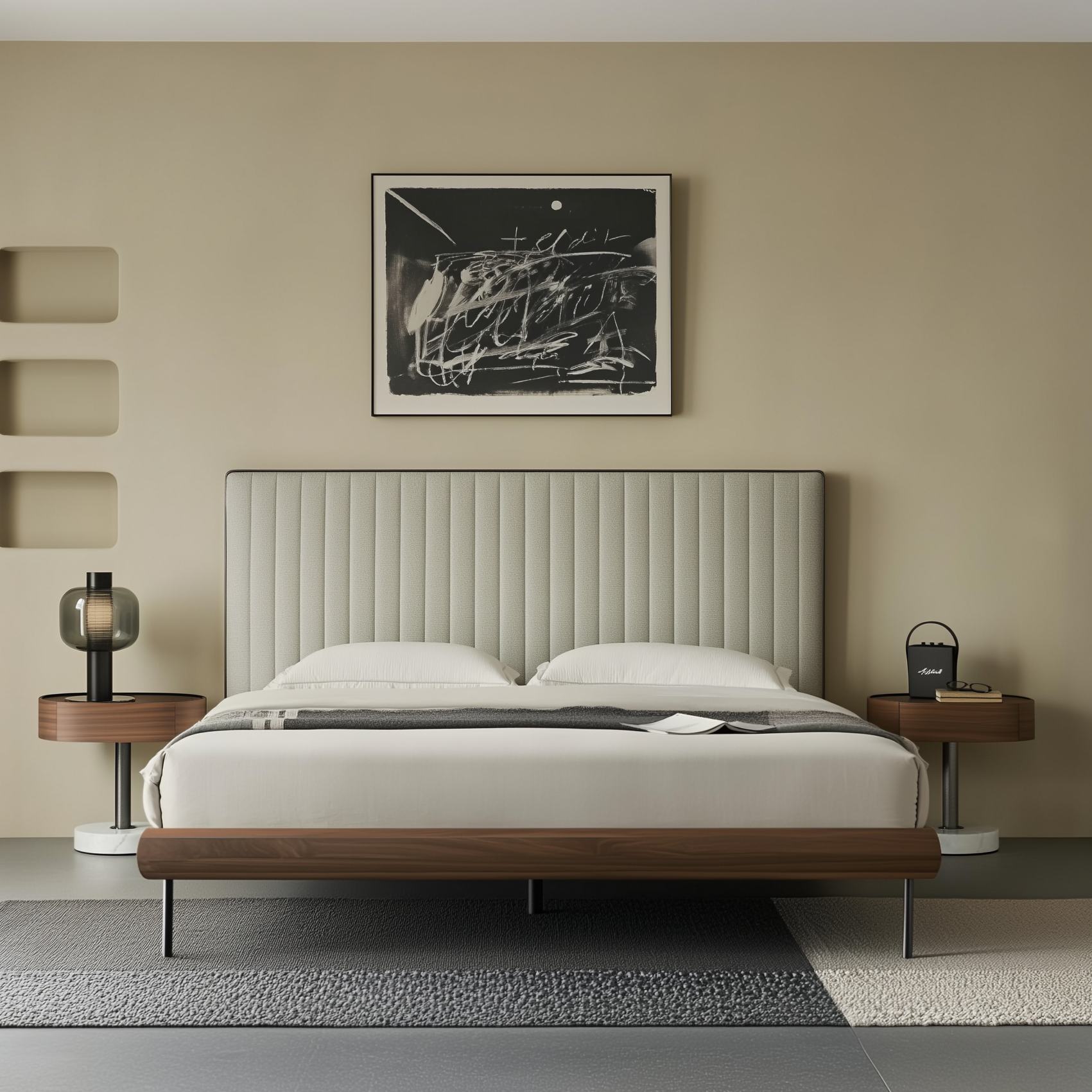 Muffin Edge Fabric Bed