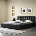 Sugar Cube Leather Bed