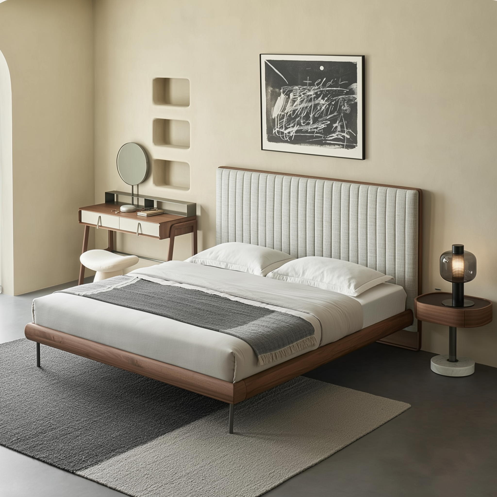 Muffin Edge Fabric Bed