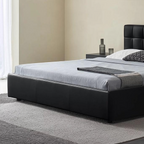 Sugar Cube Leather Bed