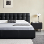 Sugar Cube Leather Bed