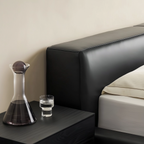 Charcoal Toast Leather Bed