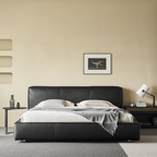 Cinnamon Leather Bed