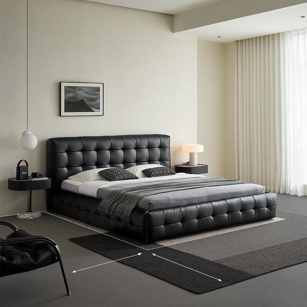 Marshmallow Leather Bed