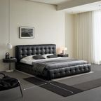 Marshmallow Leather Bed