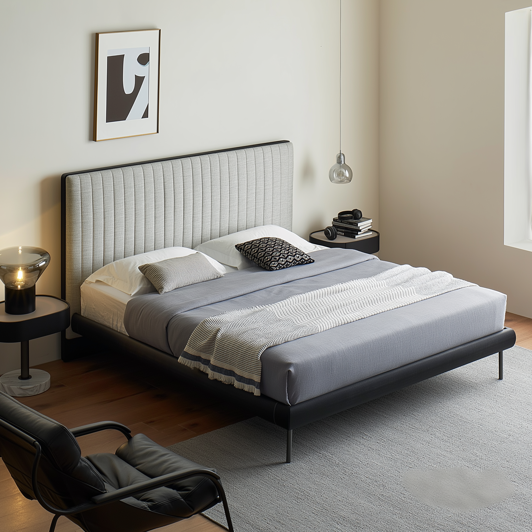 Muffin Edge Fabric Bed