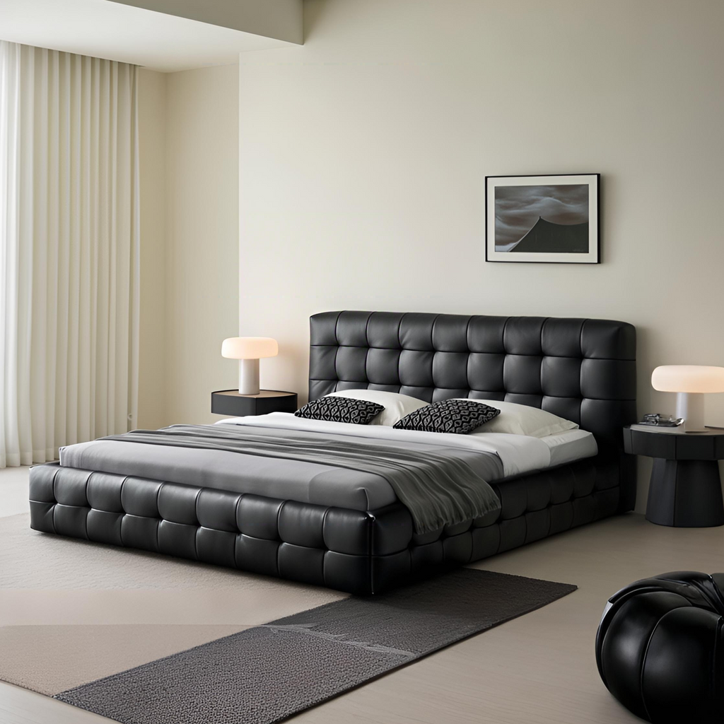 Marshmallow Leather Bed