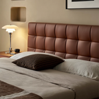 Mocha Slice Leather Bed