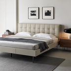 Mocha Slice Leather Bed