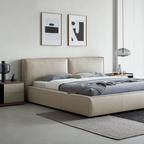 Pudding Leather Bed