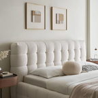 Cream Puff Boucle Bed