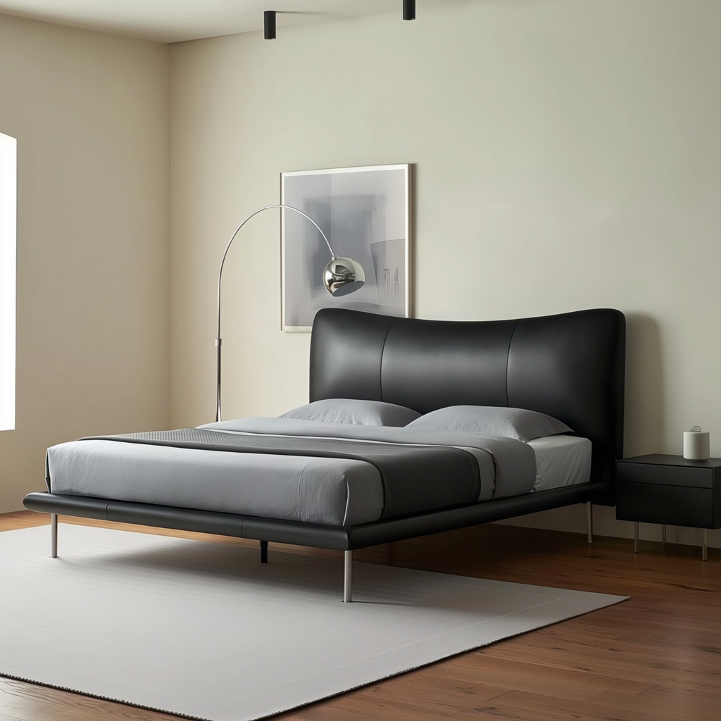 Choco Swirl Leather Bed