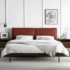 Maple Loaf Leather Bed