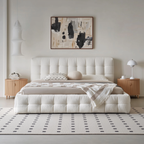 Cream Puff Boucle Bed