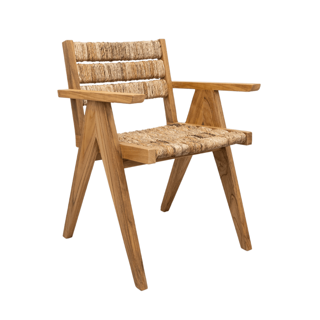 Fauteuil de salle à manger en abaca