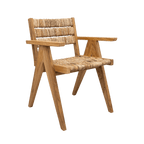 Fauteuil de salle à manger en abaca