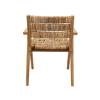 Fauteuil de salle à manger en abaca