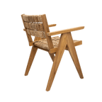 Fauteuil de salle à manger en abaca