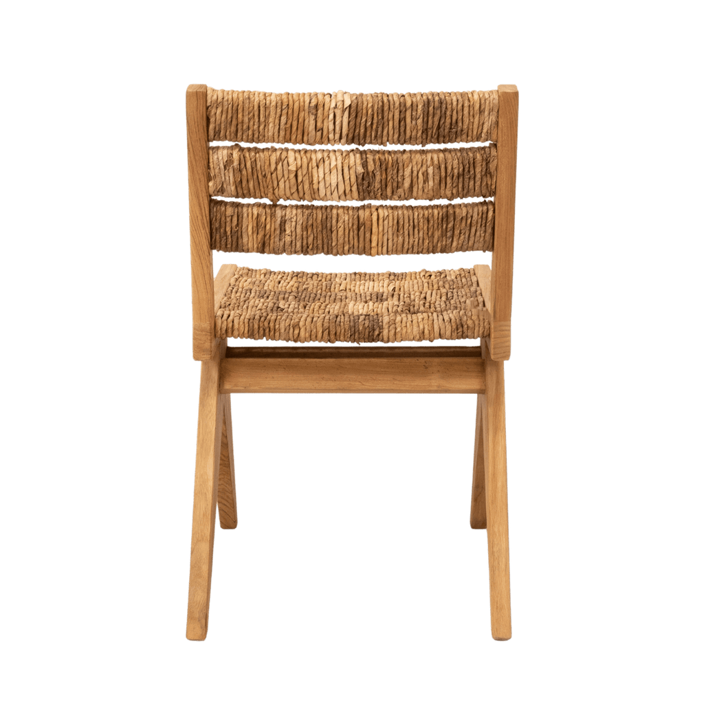 Chaise de salle à manger en abaca