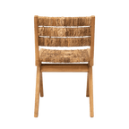 Chaise de salle à manger en abaca