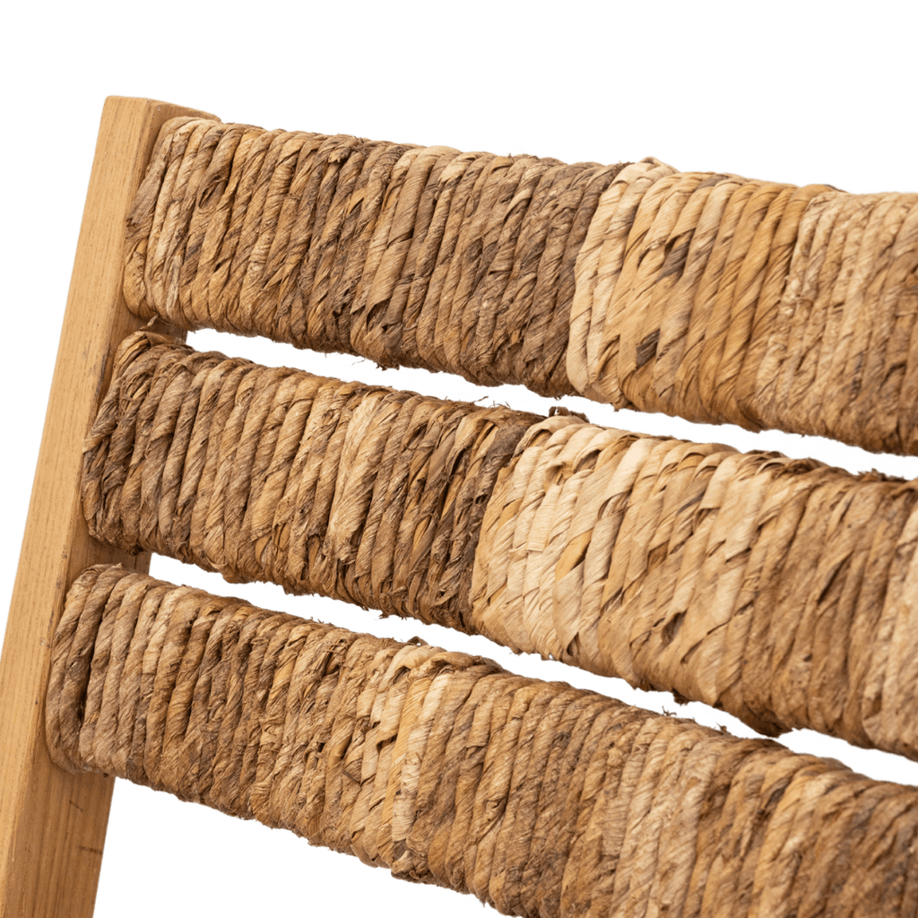 Chaise de salle à manger en abaca