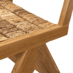 Chaise de salle à manger en abaca