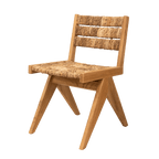 Chaise de salle à manger en abaca