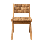 Chaise de salle à manger en abaca