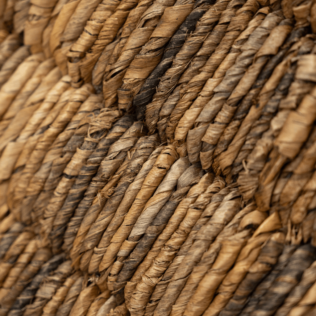 Fauteuil lounge en abaca | Naturel