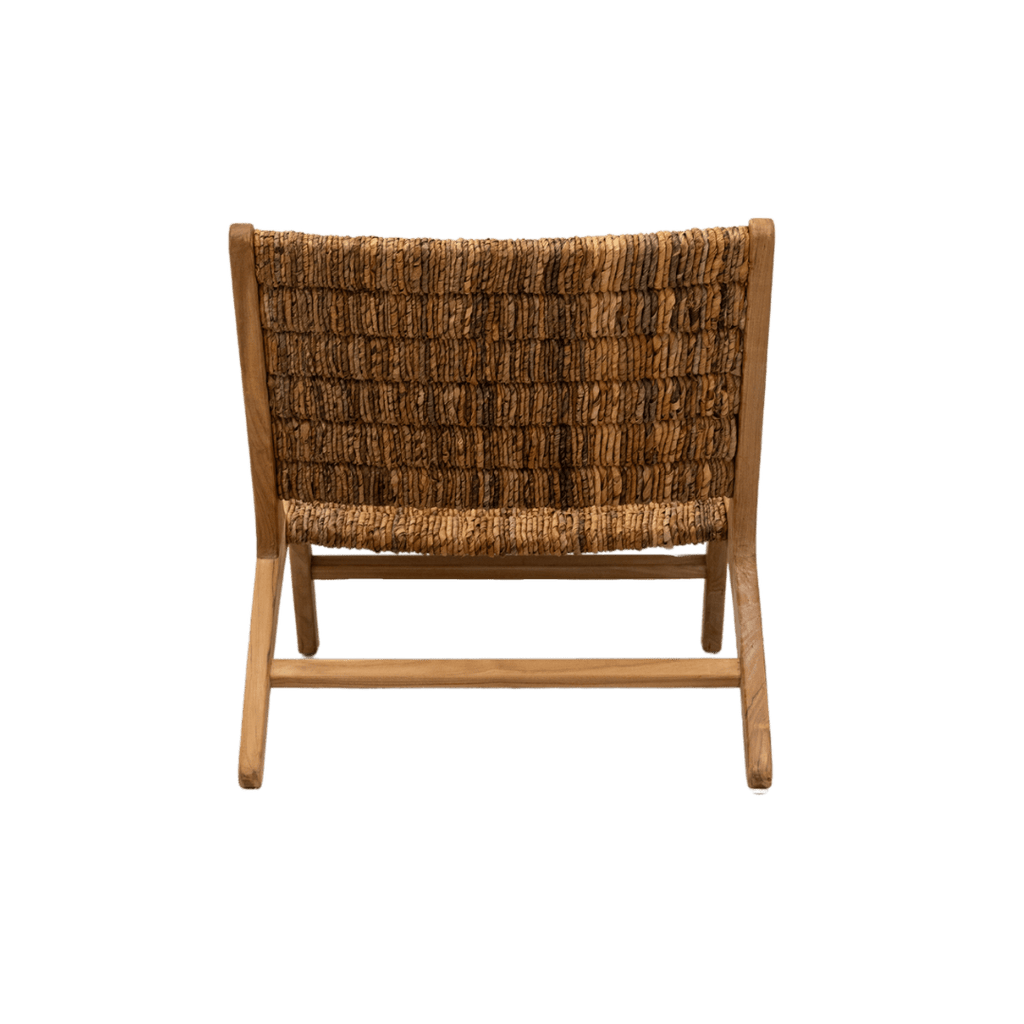 Fauteuil lounge en abaca | Naturel