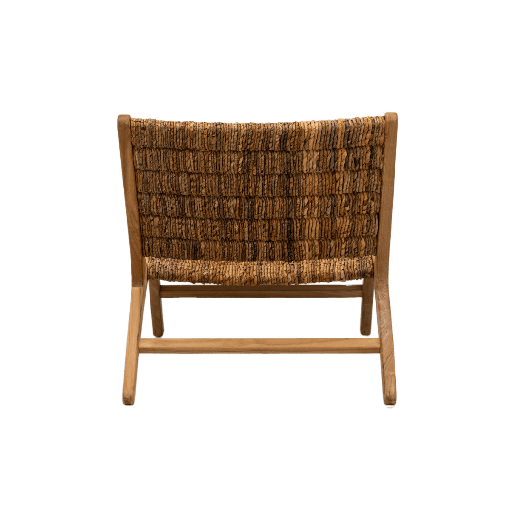 Fauteuil lounge en abaca | Naturel