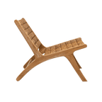 Fauteuil lounge en abaca | Naturel