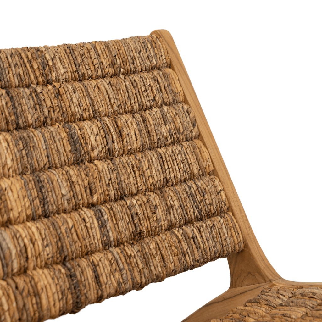 Fauteuil lounge en abaca | Naturel