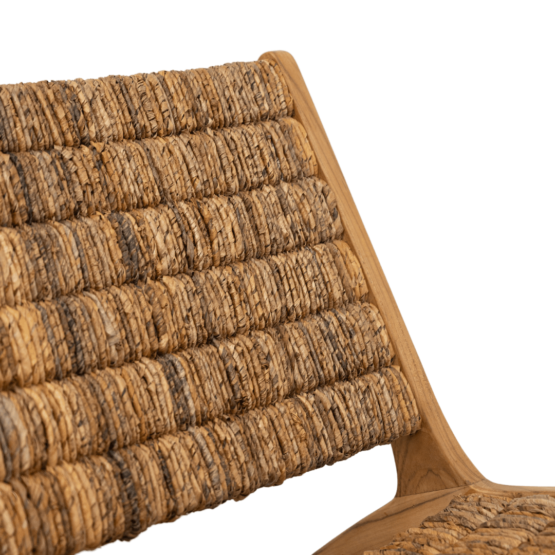 Fauteuil lounge en abaca | Naturel
