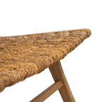 Fauteuil lounge en abaca | Naturel