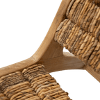 Fauteuil lounge en abaca | Naturel