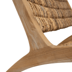 Fauteuil lounge en abaca | Naturel