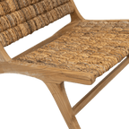 Fauteuil lounge en abaca | Naturel