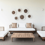 Canapé trois places Amaya | Blanc