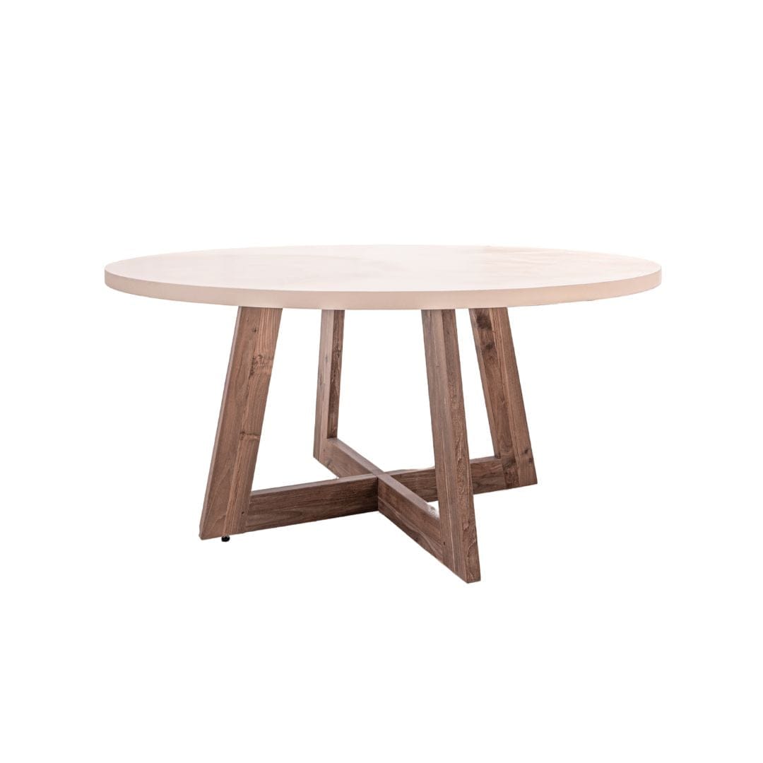 Table de salle à manger Dara en microciment | 120 cm | Sable