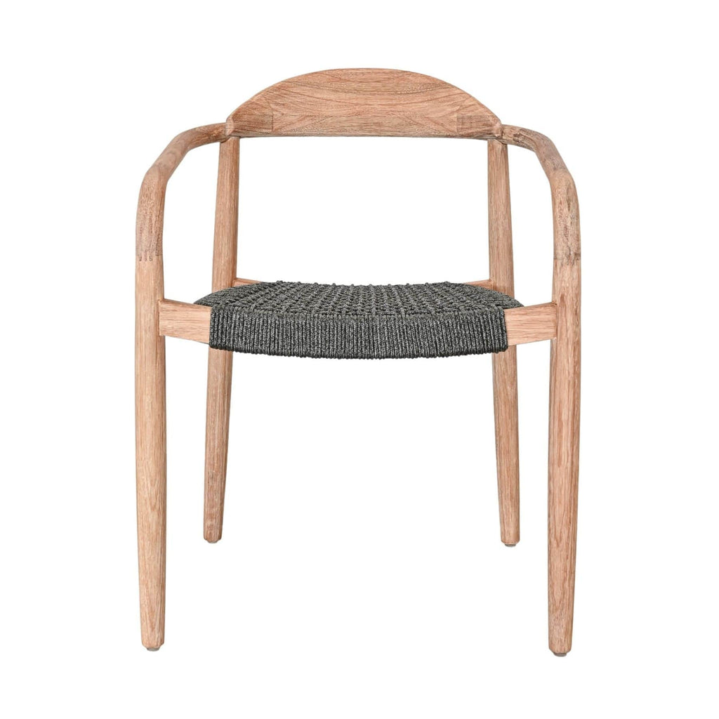 Chaise d'extérieur en eucalyptus | Grise