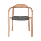 Chaise d'extérieur en eucalyptus | Grise
