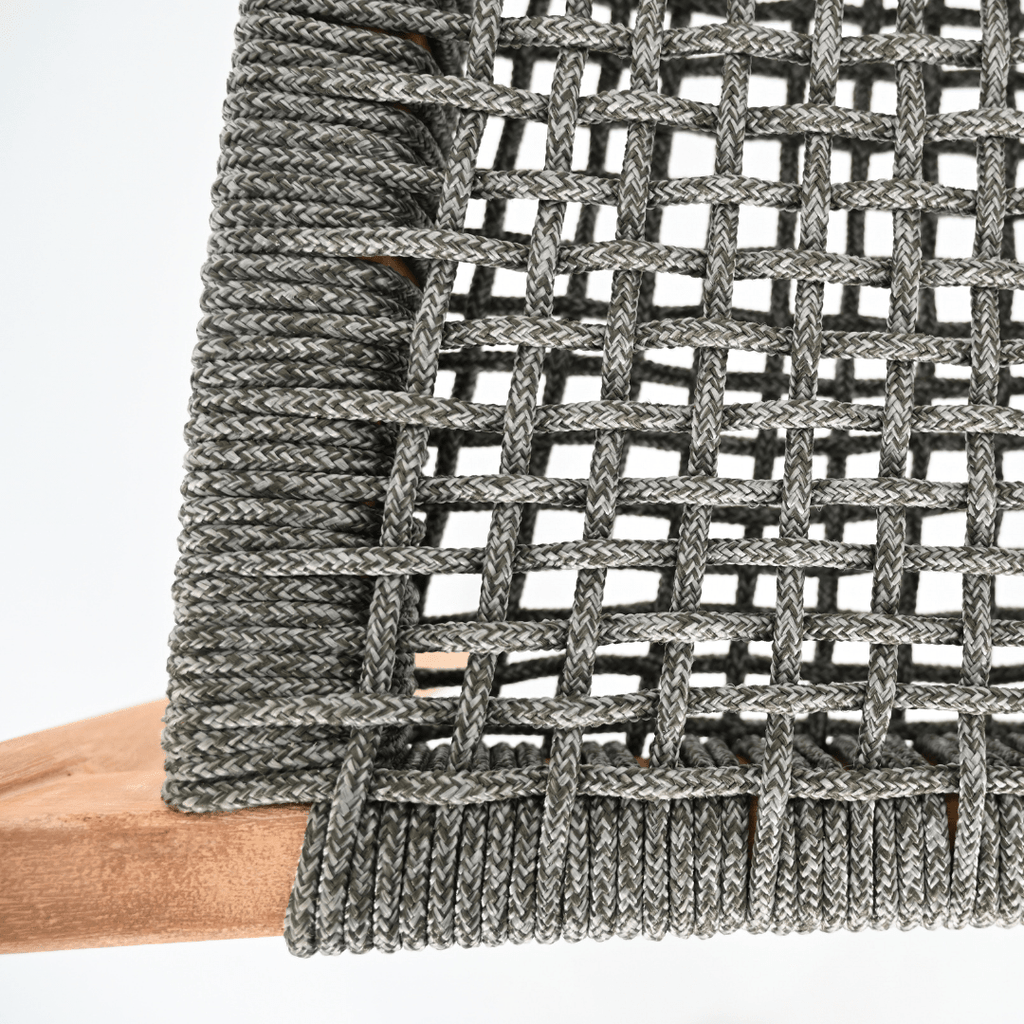 Chaise d'extérieur en eucalyptus | Grise