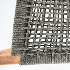 Chaise d'extérieur en eucalyptus | Grise