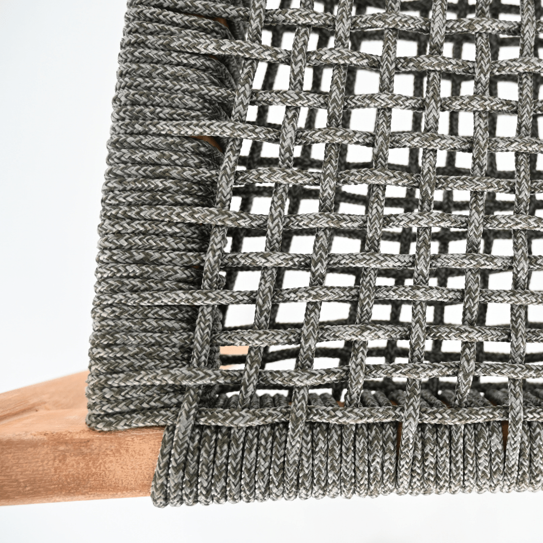 Chaise d'extérieur en eucalyptus | Grise