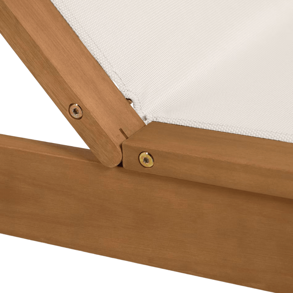 Bain de soleil en eucalyptus | 200 x 70 x 37 cm