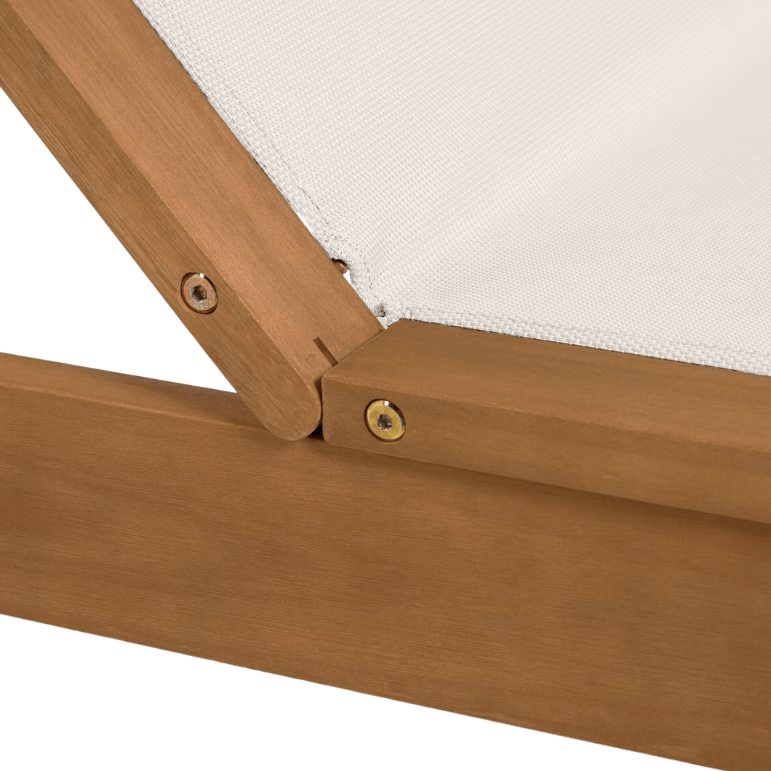 Bain de soleil en eucalyptus | 200 x 70 x 37 cm