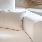 Canapé d'angle en lin Ibiza Haven | 270 x 105 / 270 x 70 cm