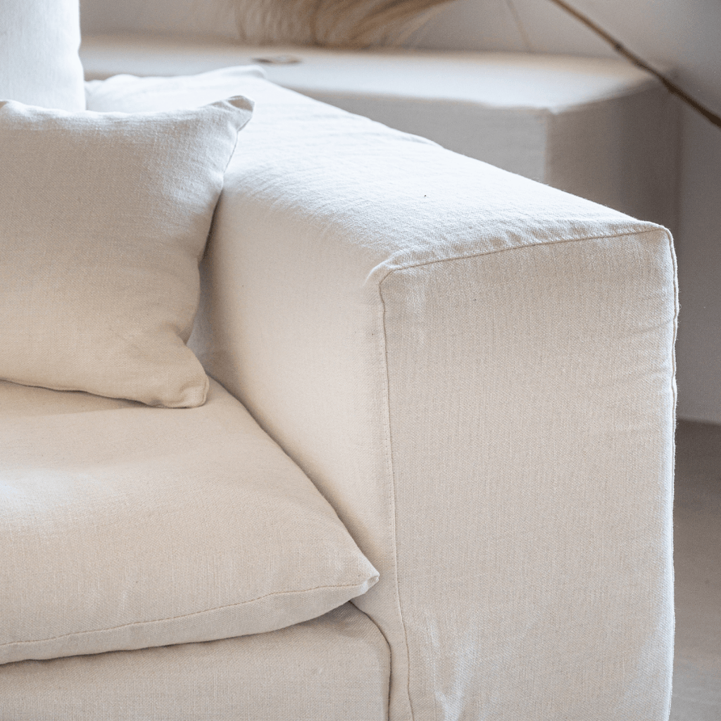 Canapé d'angle en lin Ibiza Haven | 270 x 105 / 270 x 70 cm