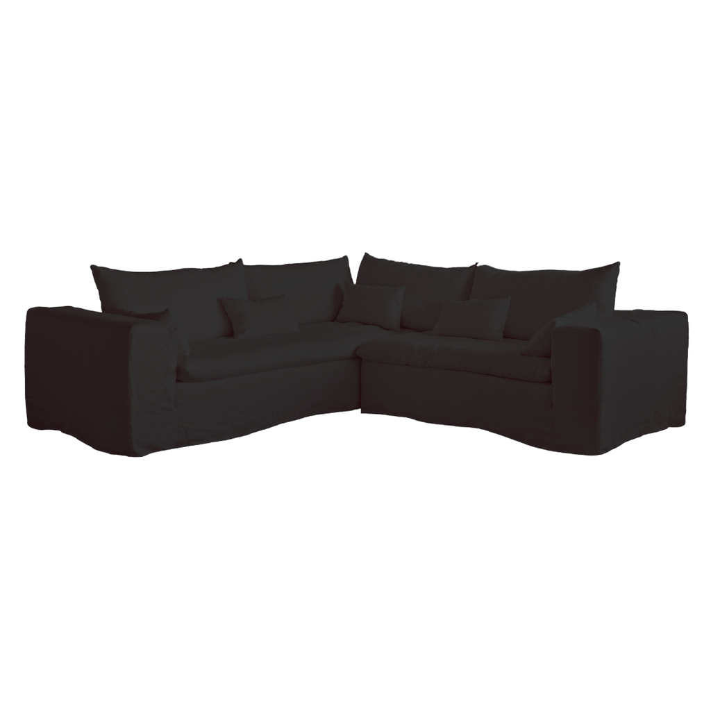 Canapé d'angle en lin Ibiza Haven | 270 x 105 / 270 x 70 cm